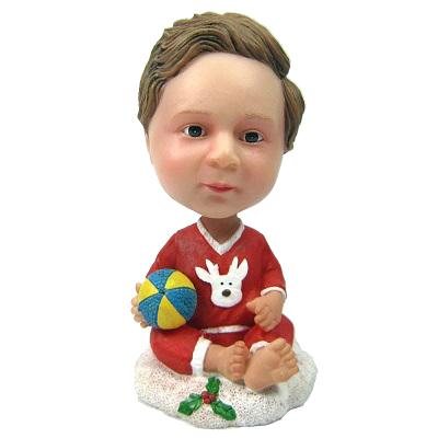 Christmas Gift Baby Custom Bobblehead With Engraved Text